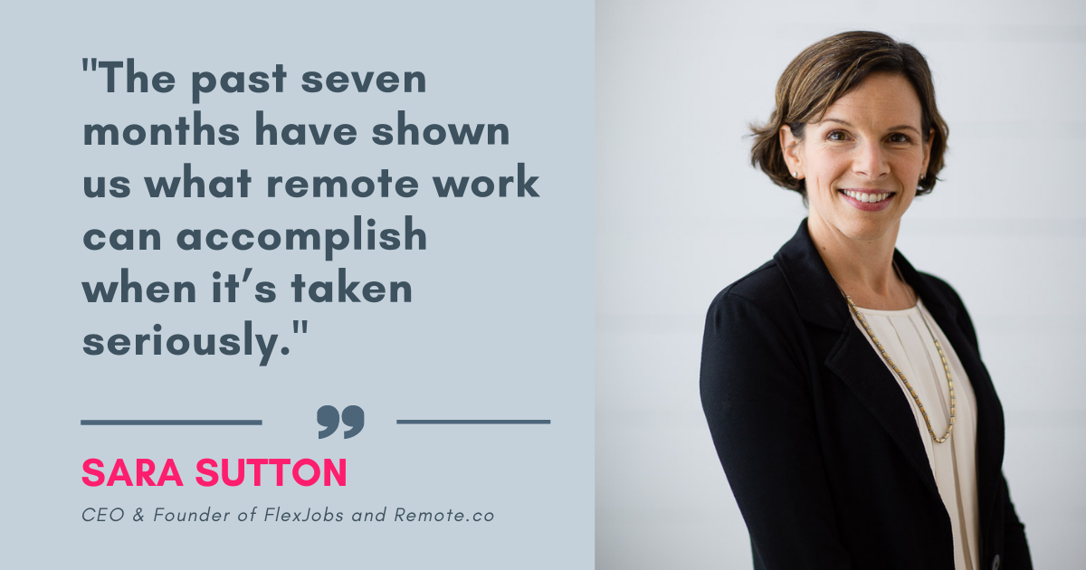 Sara Sutton – CEO and Founder of FlexJobs